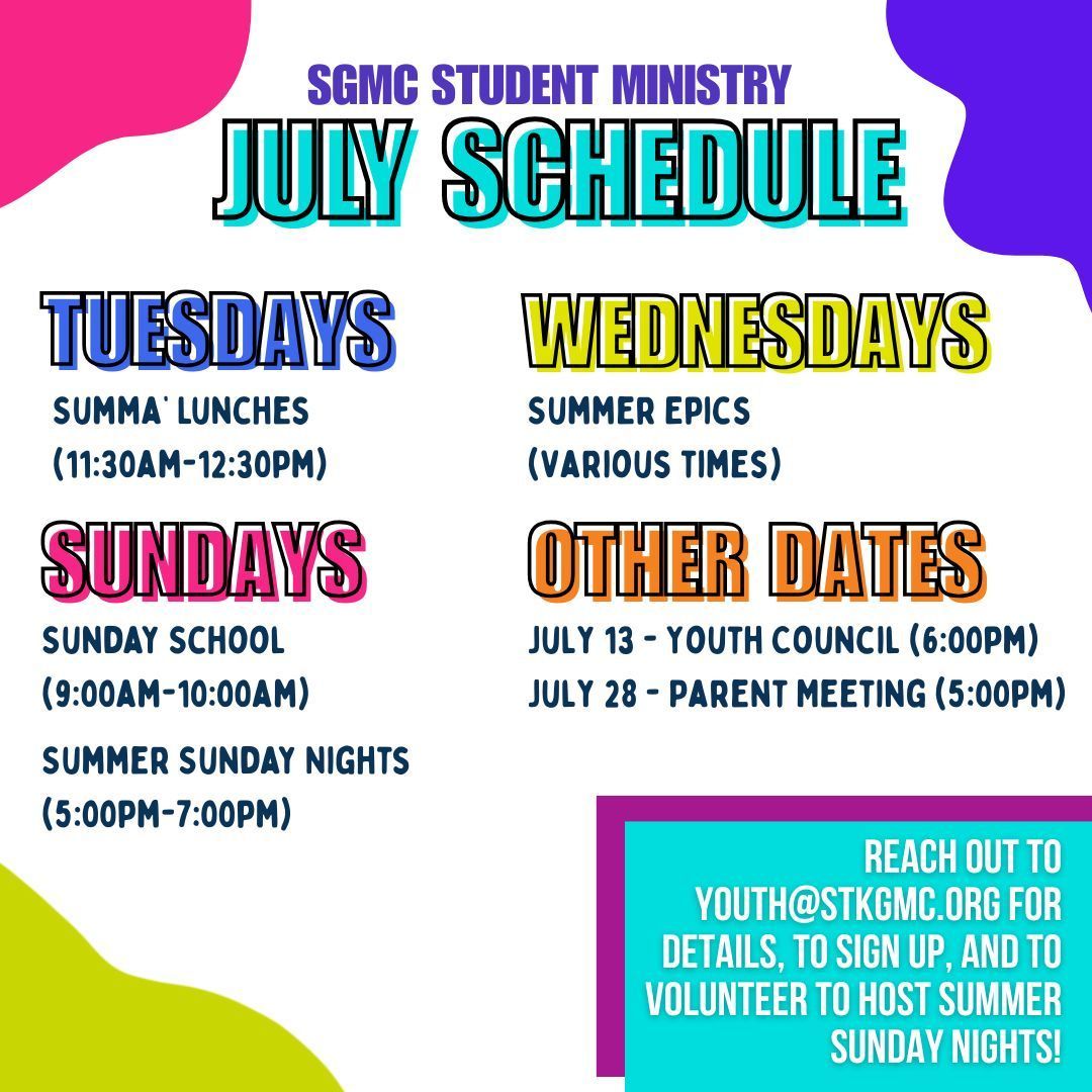 Radiate Student Ministry Prayer Breakfast meets each week at CFA.