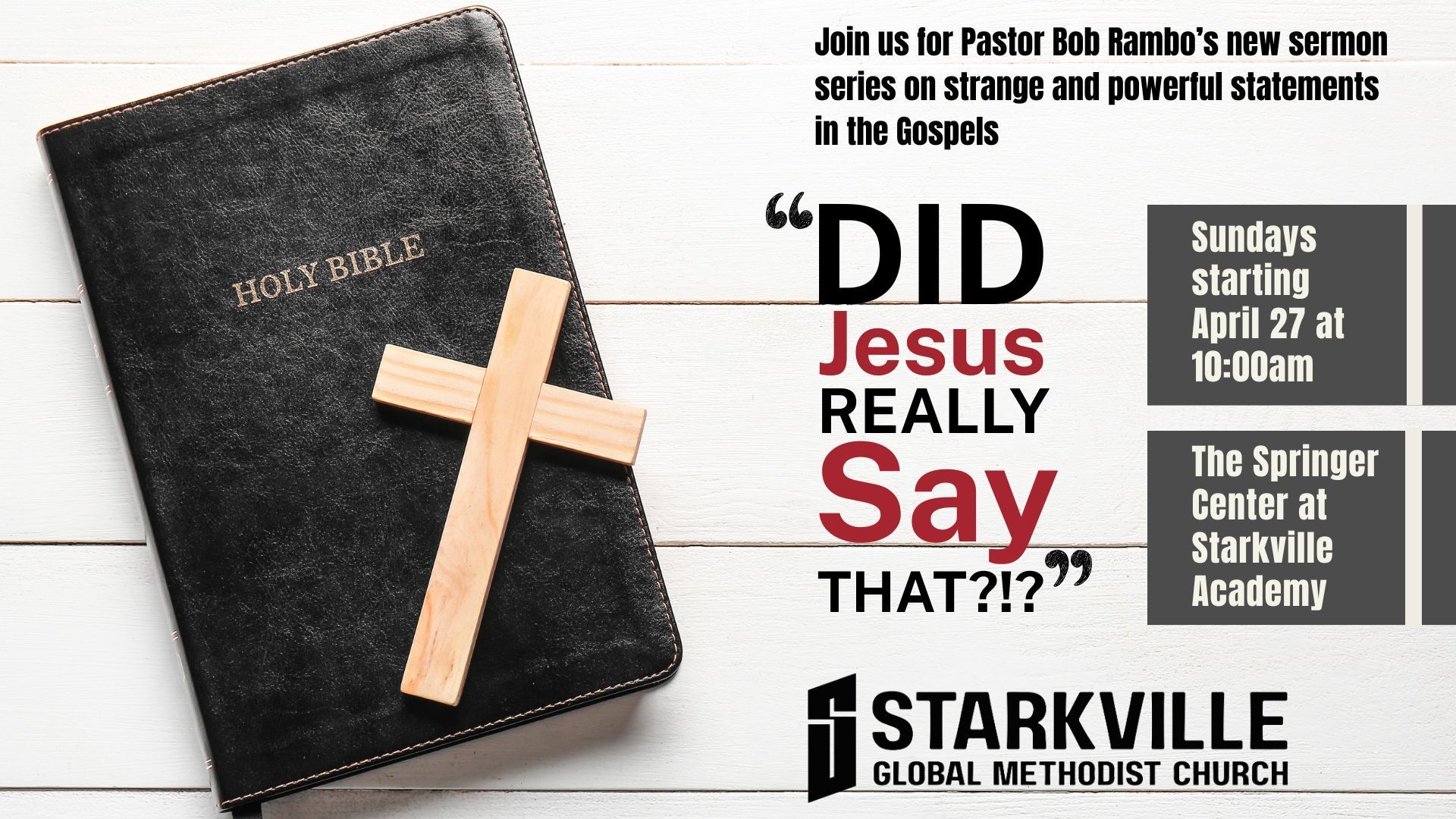 A bible with a cross on it and the words did jesus really say that