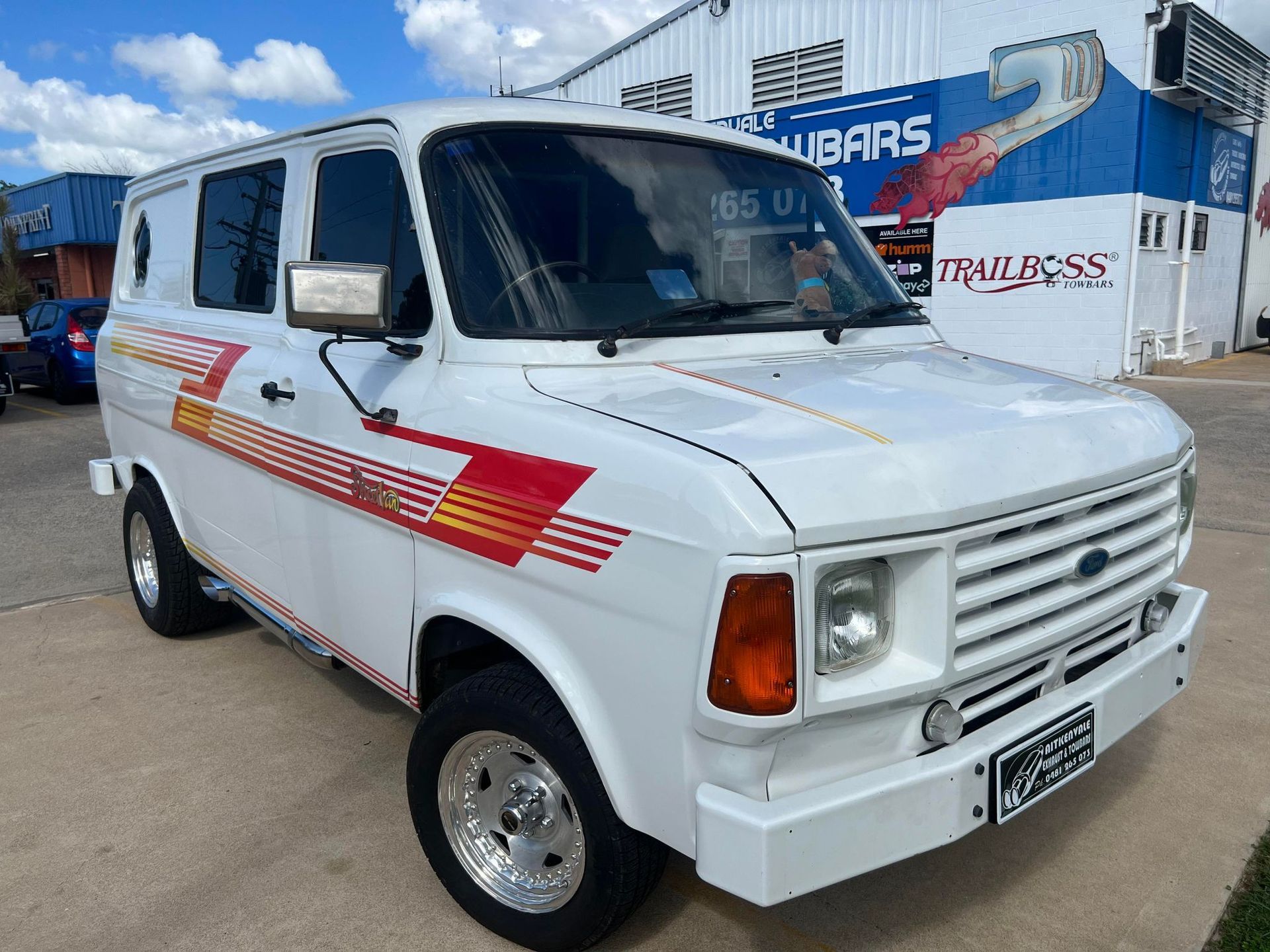 White Vintage Ford Van — Aitkenvale Exhausts & Towbars Pty Ltd In Aitkenvale, QLD