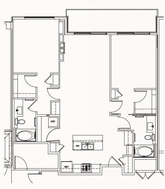 2 Bed 2 Bath
