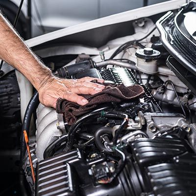 Automotive Repair — Cleaning Car Engine in Springfield, MO