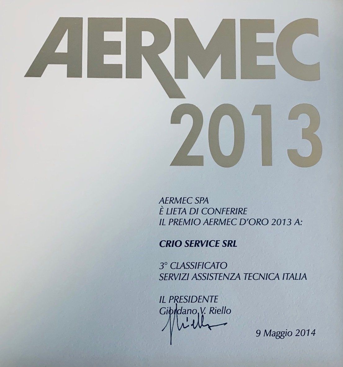 aermec certificazione