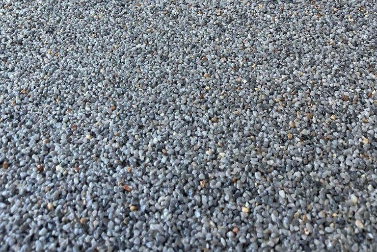 Exposed aggregate close up shot to show the pattern of it.