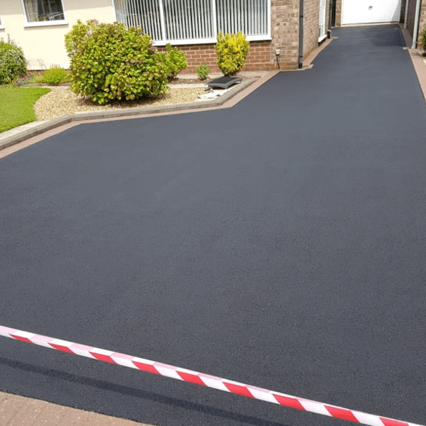Clean tarmac driveway