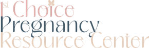 The logo for the first choice pregnancy resource center.