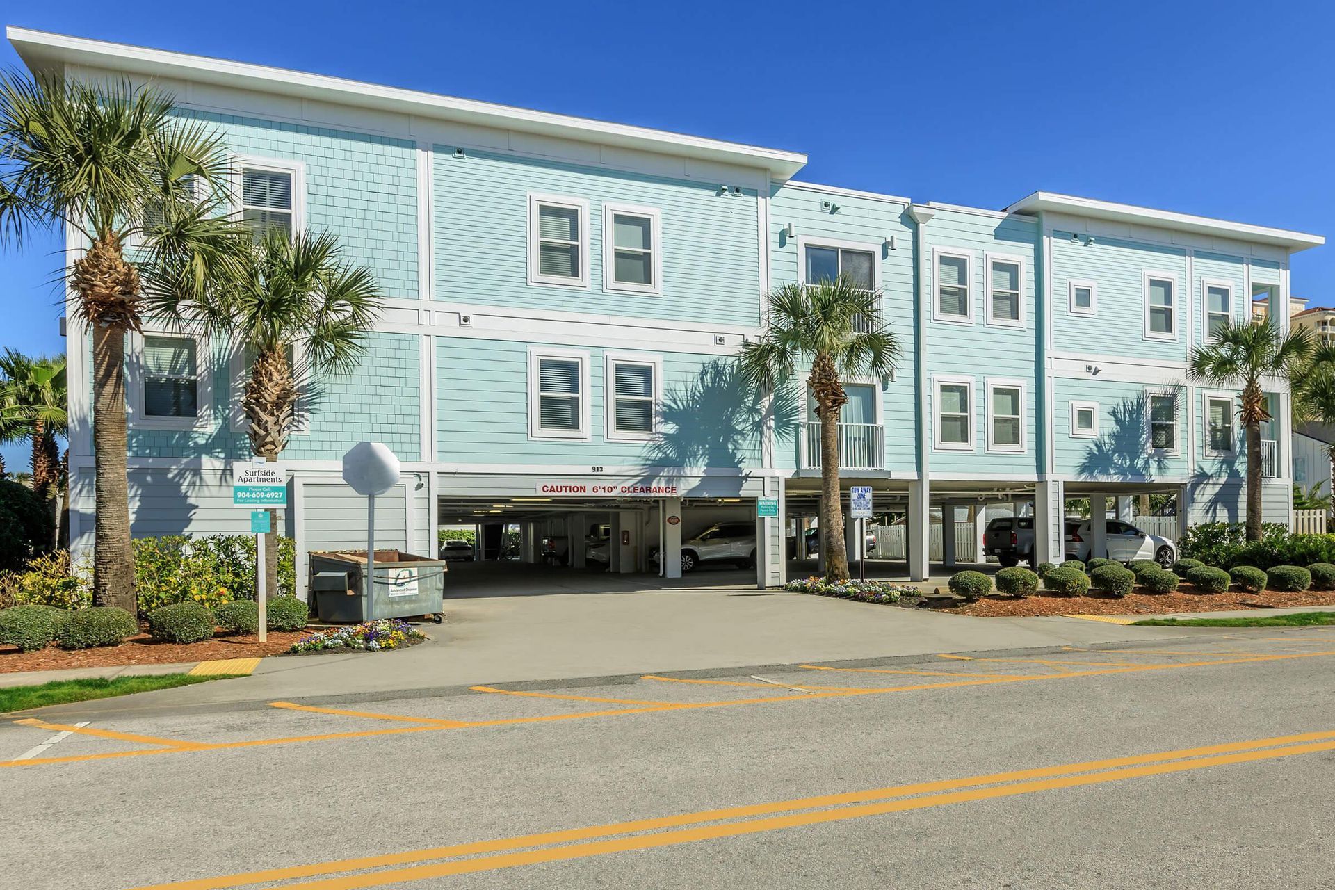 Parking at Surfside Apartments in Jacksonville Beach, Fl.