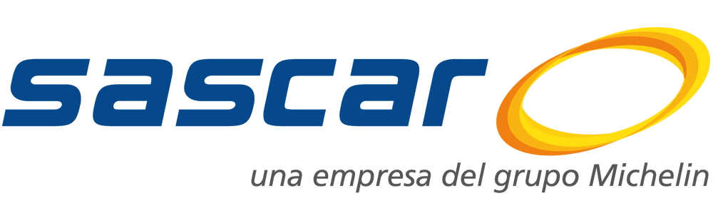 Um logotipo para sascar, uma empresa do grupo Michelin