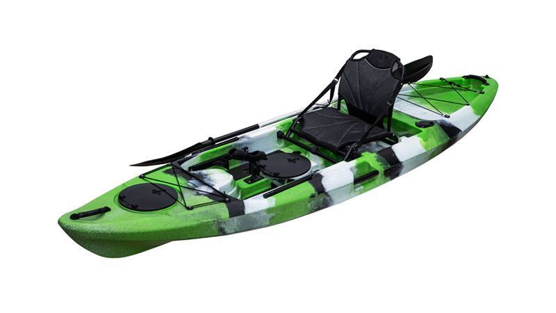 A Green and White Kayak with a Seat and Oars | Lonsdale, SA | Camero Kayaks