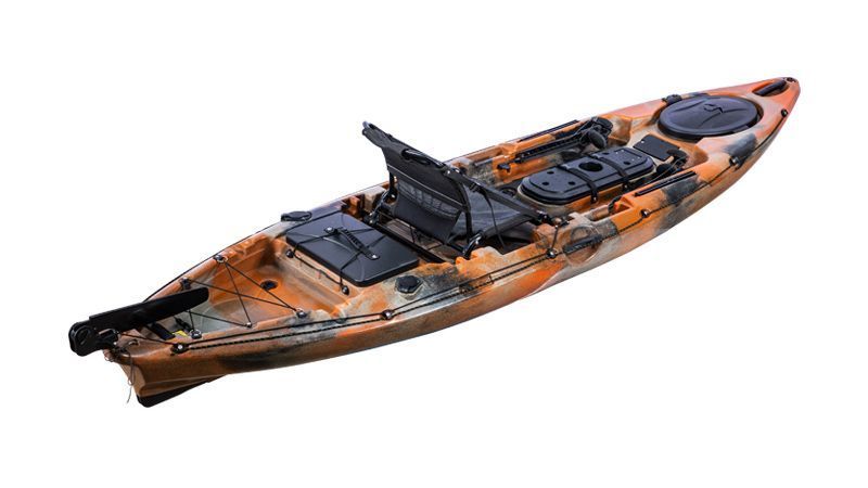 An Orange and Black Kayak with a Seat | Lonsdale, SA | Camero Kayaks