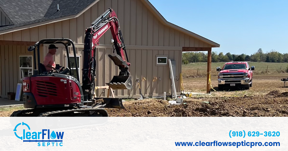 Aerobic Septic System in Tulsa, Fixed Film, Continuous Flow