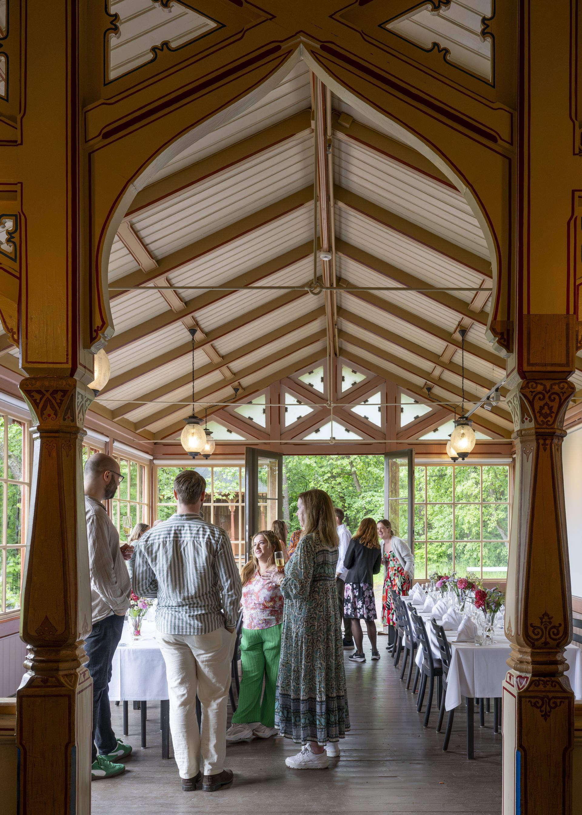 Sommerfest fra Sæterhytten, bilde fra spsiesalen
