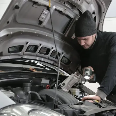 Mechanic working on vehicle | Kackleberry Automotive Repair and Detail