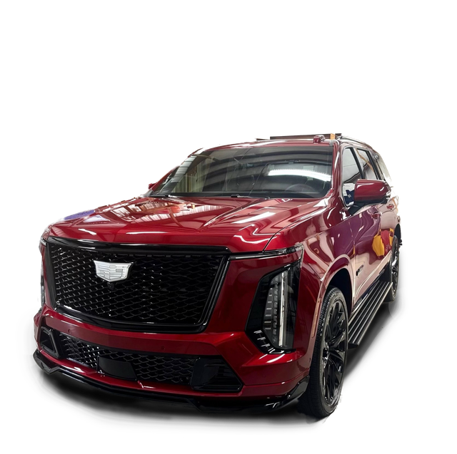 A white tesla model y is shown on a white background.