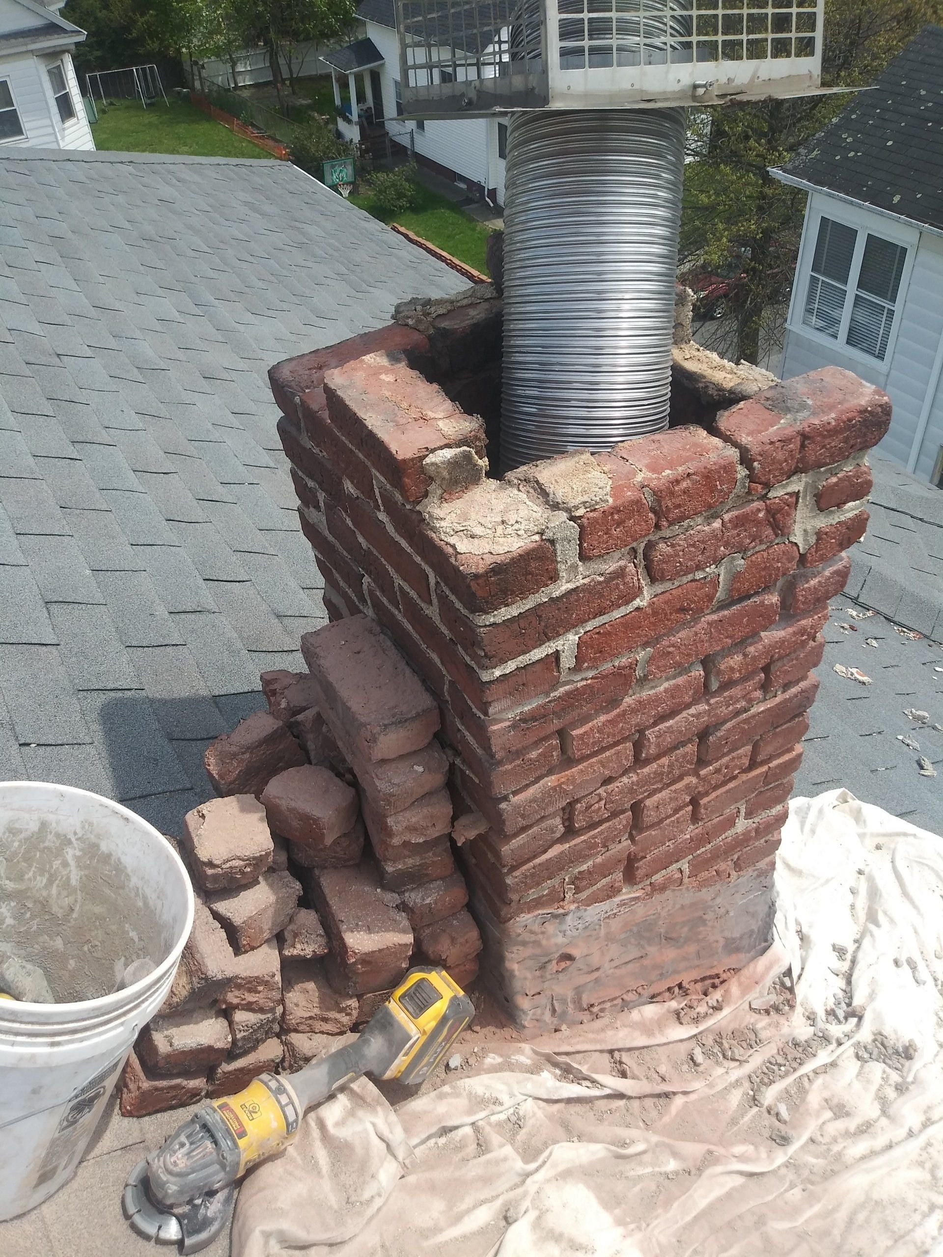 brick chimney repair winchester massachusetts