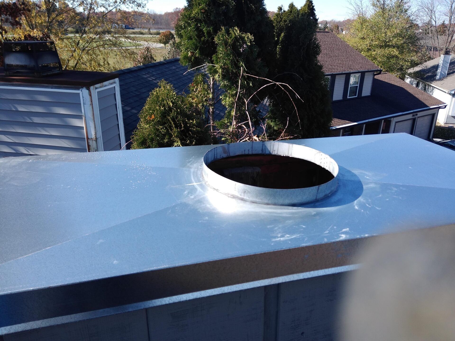 aluminum chimney chase cover in Weston, MA