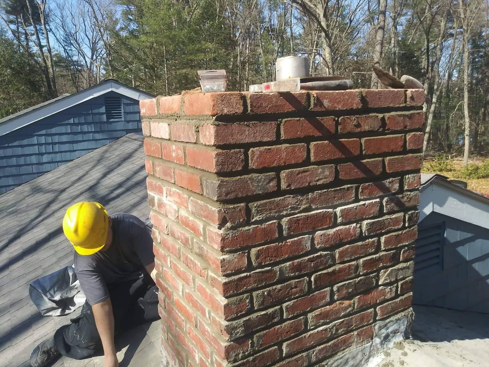 brick chimney repair natick massachusetts