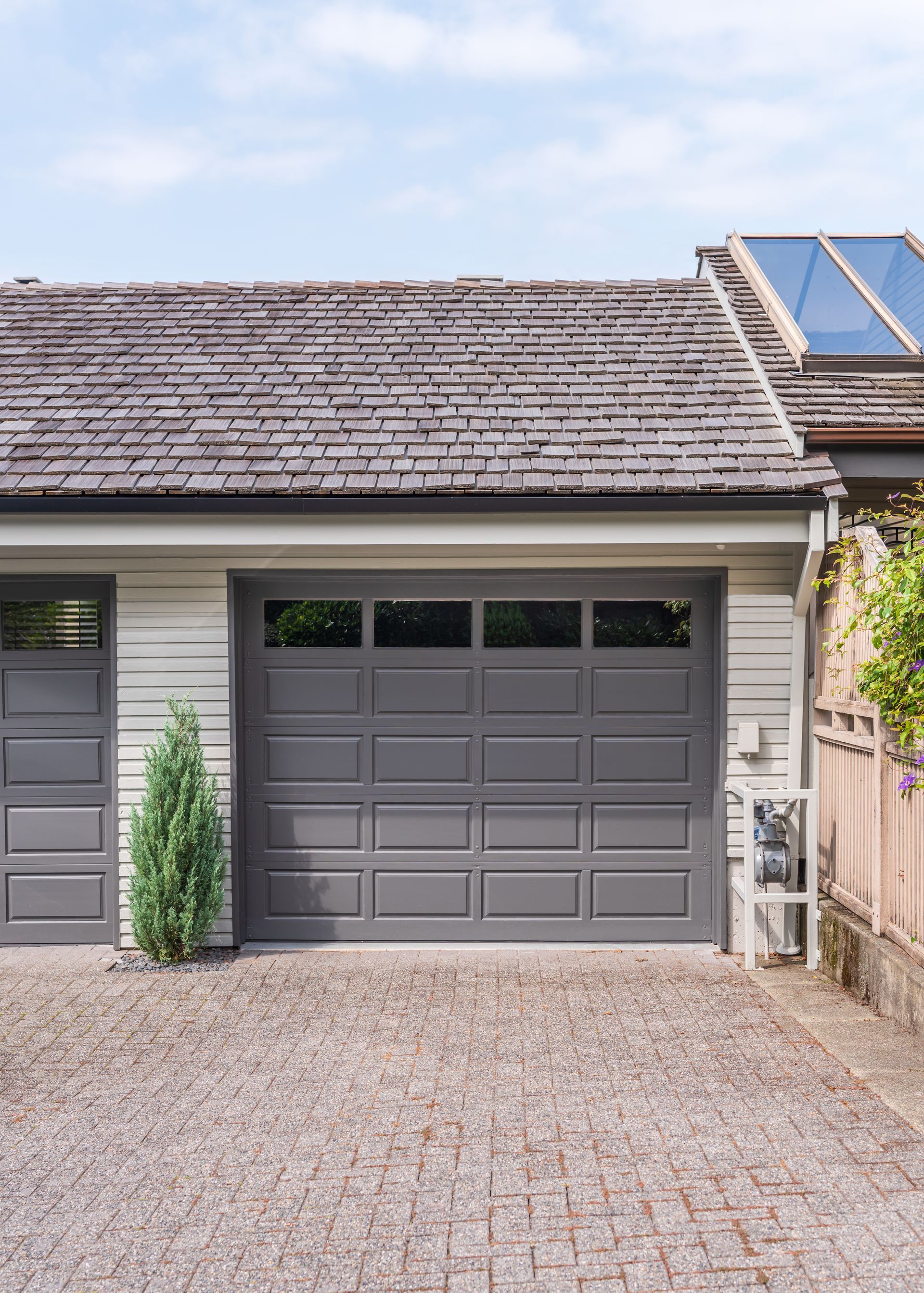 grey garage doors