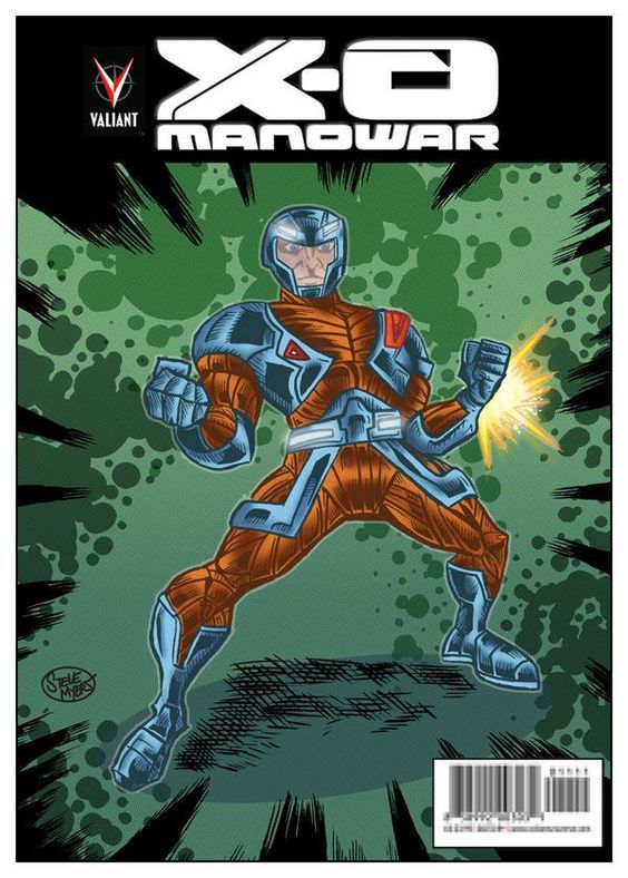 Steve Myers illustration of XO-Manoward from Valiant Comics