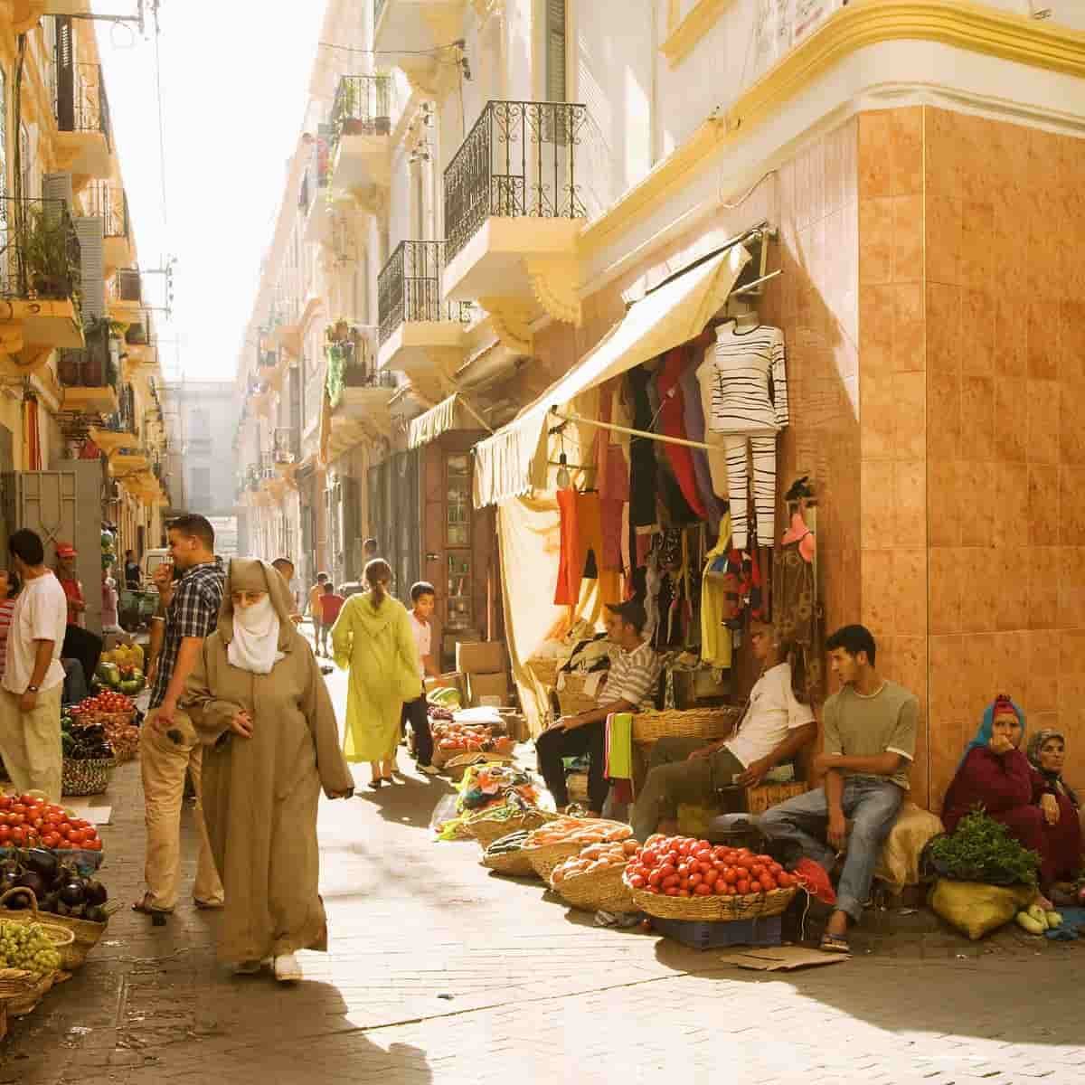 Tangier shopping street