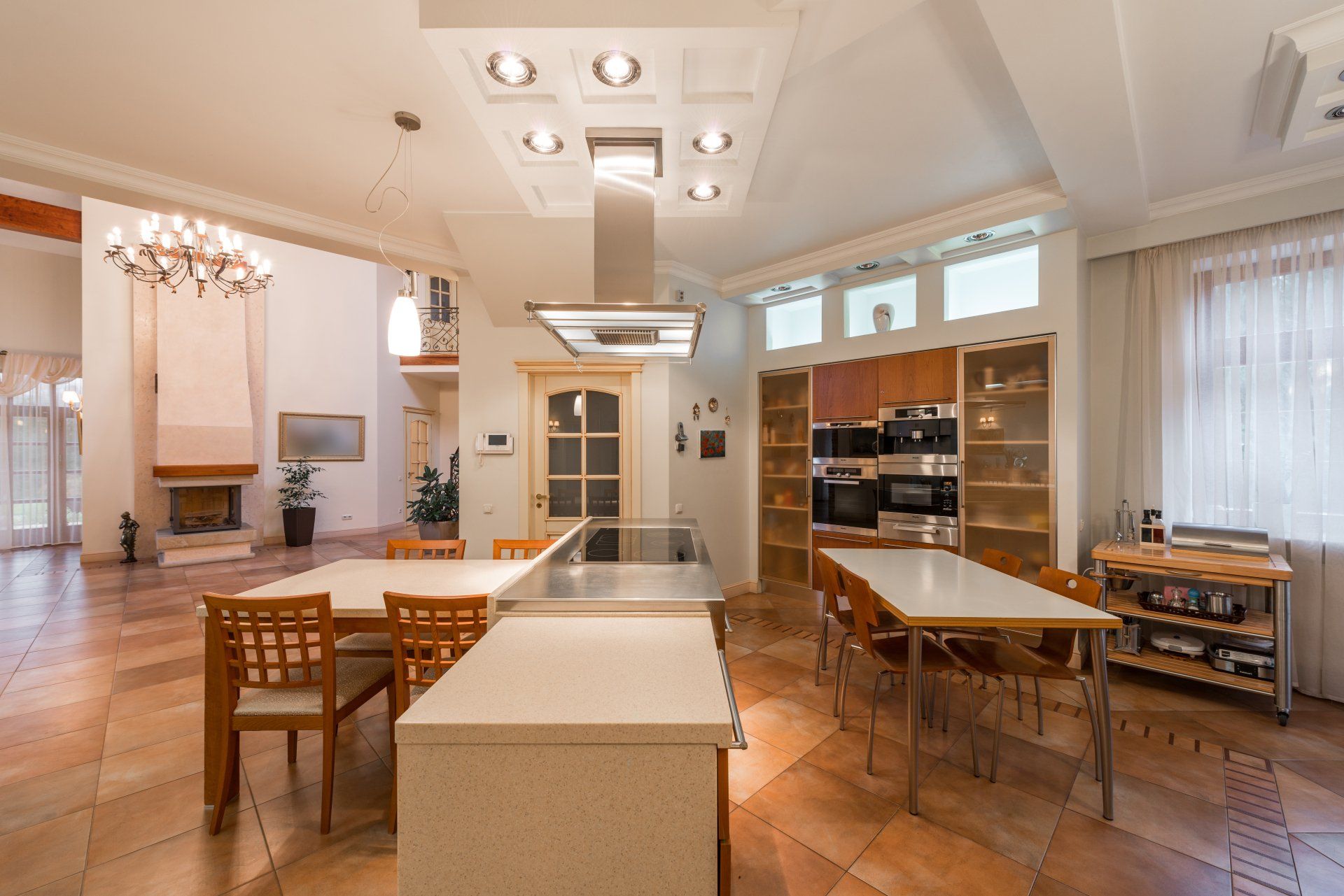 picture of open design kitchen with open shelving