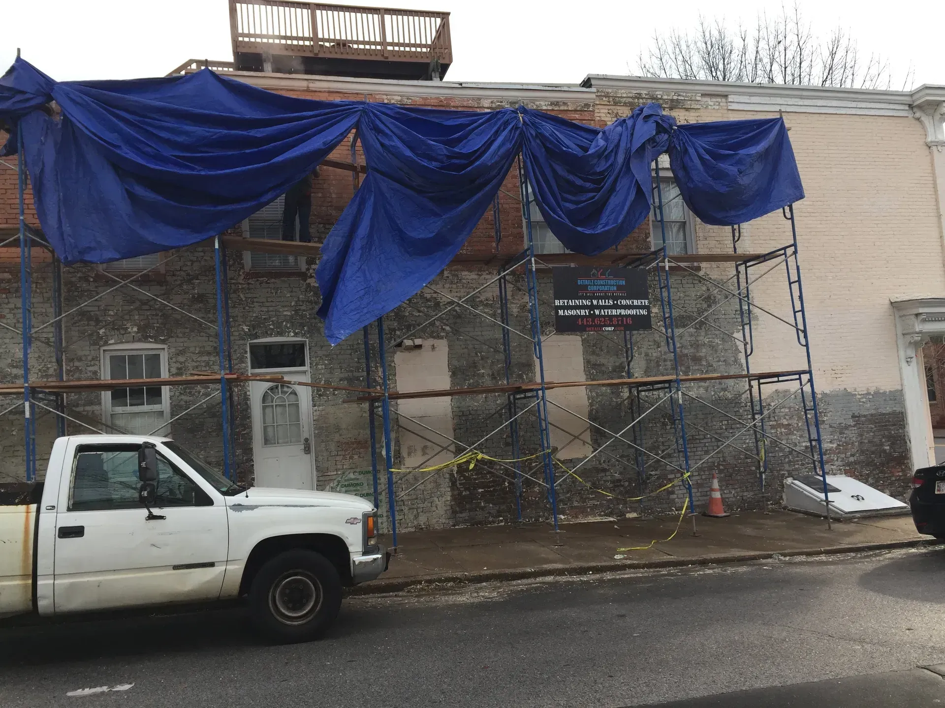 concrete pad installation for heavy trucks