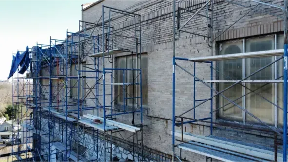 Structural concrete repair for masonry and brick buildings.