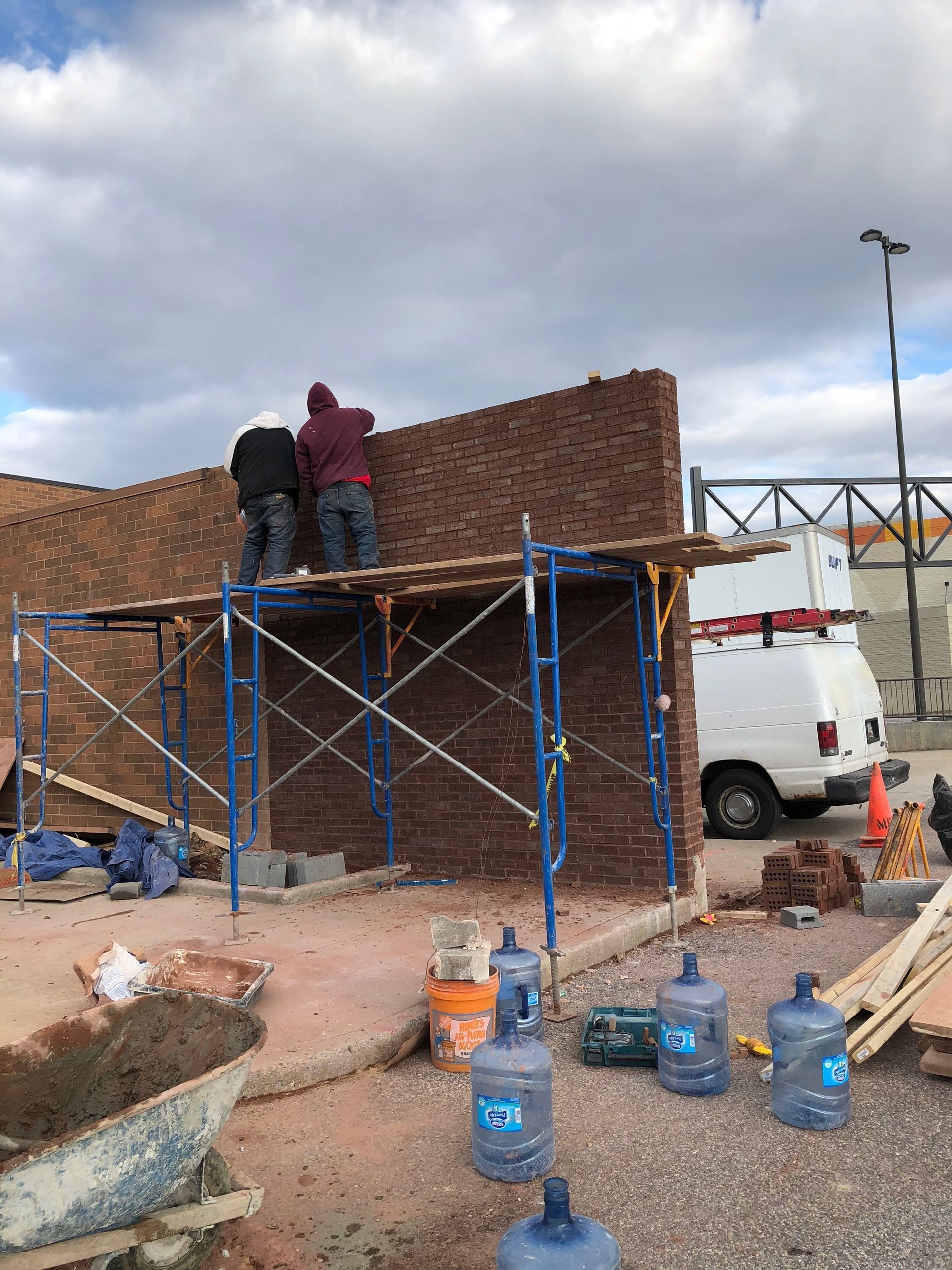 2 construction men working