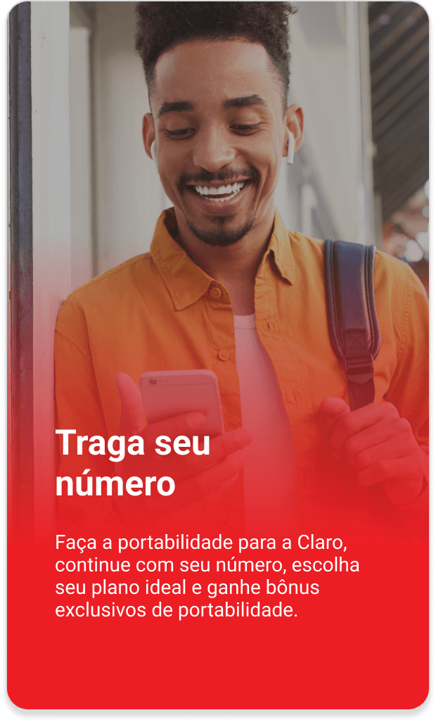 imagem informativa traga seu numero para claro