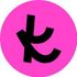 Black stylized letter