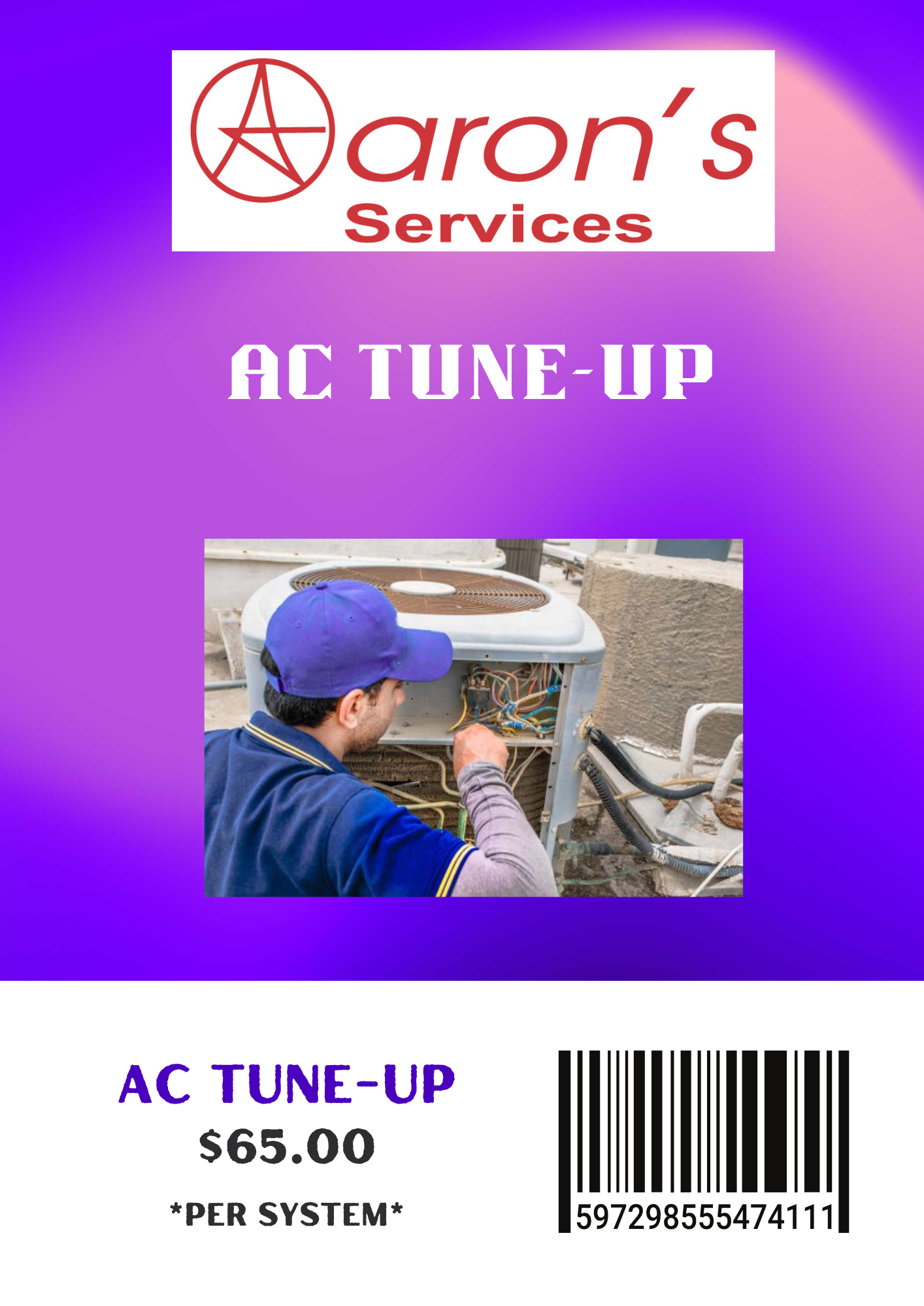 Aaron's AC Tune-Up Coupon