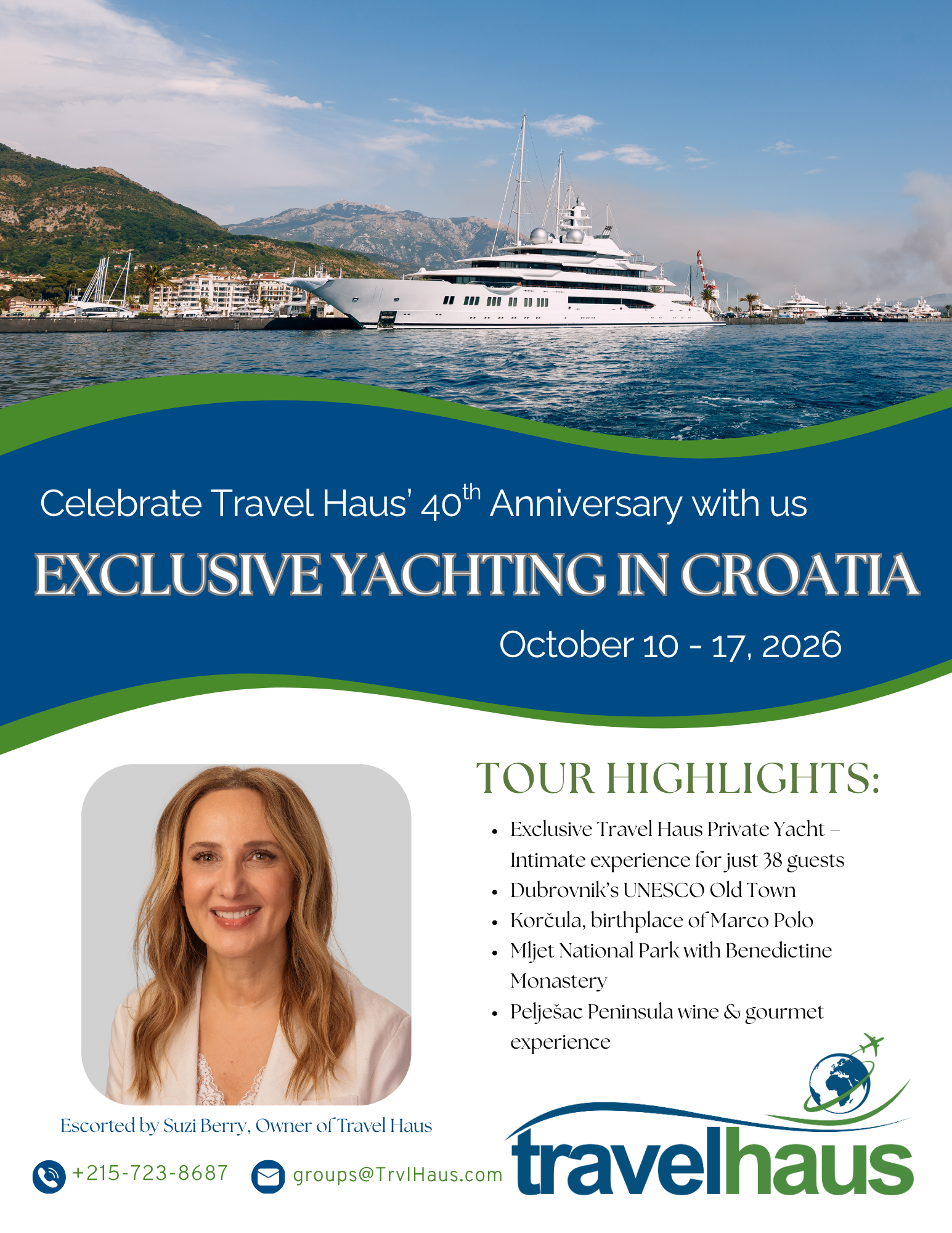 Croatia Flyer Travel Haus Celebrates 40 years in Croatia!