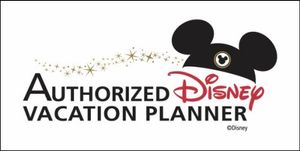 The logo for the authorized disney vacation planner