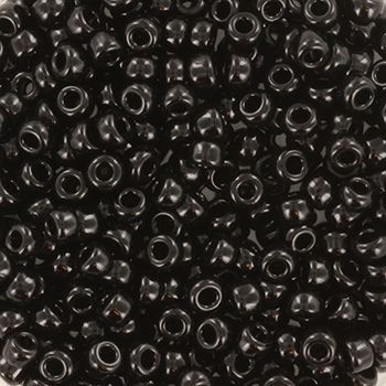 Miyuki Rocailles 8/0 0401 Opaque Black