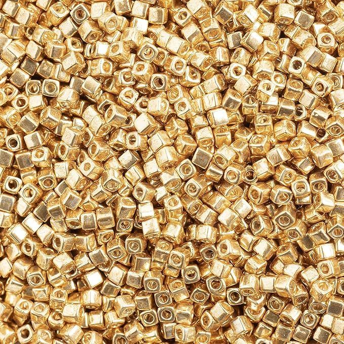 Miyuki Cube 1,8mm - 1053 Galvanized Yellow Gold 2½ gram
