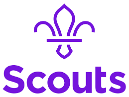 Purple Scouts logo with a fleur-de-lis above the word