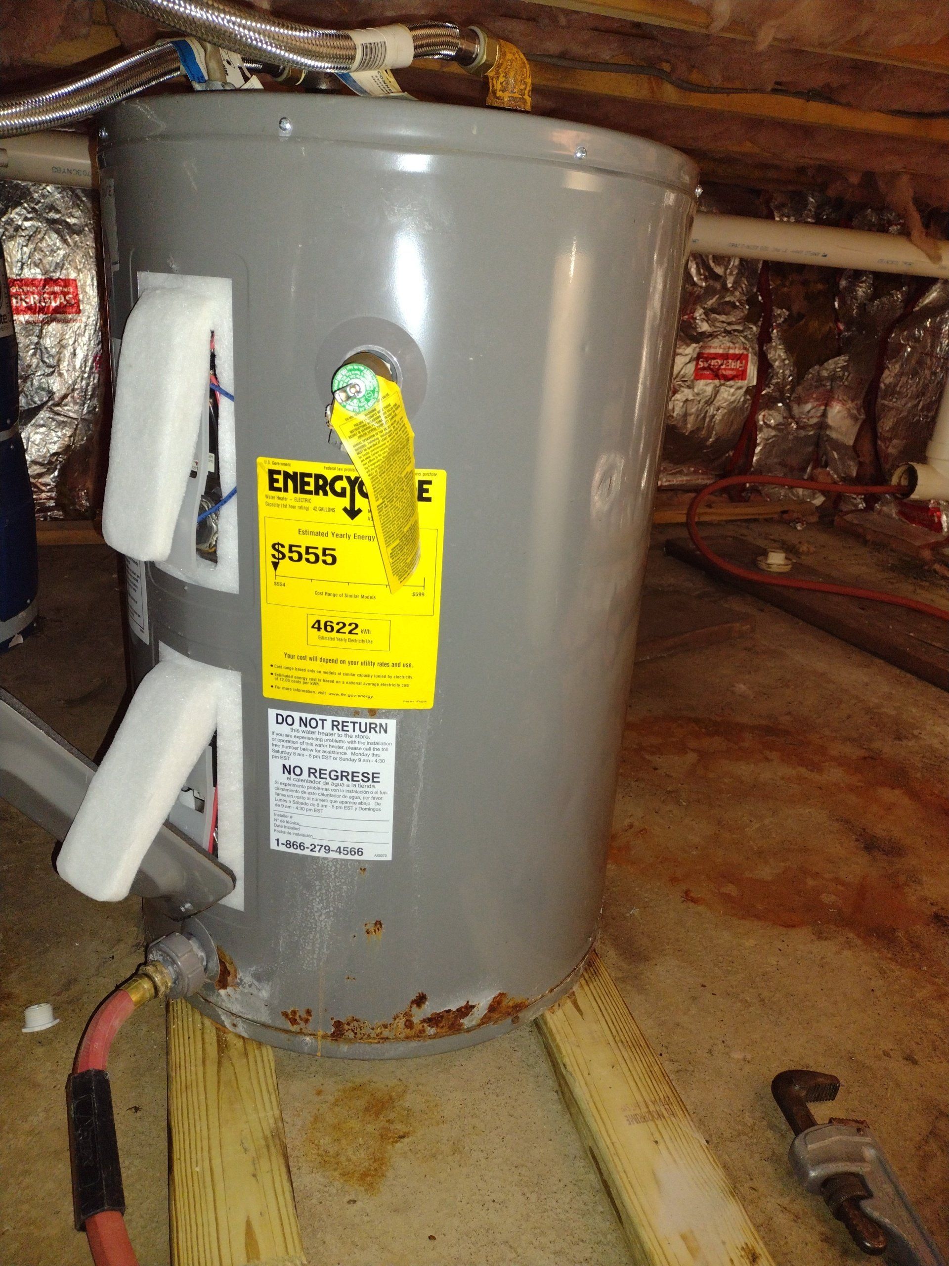 Before - Water Heater Install