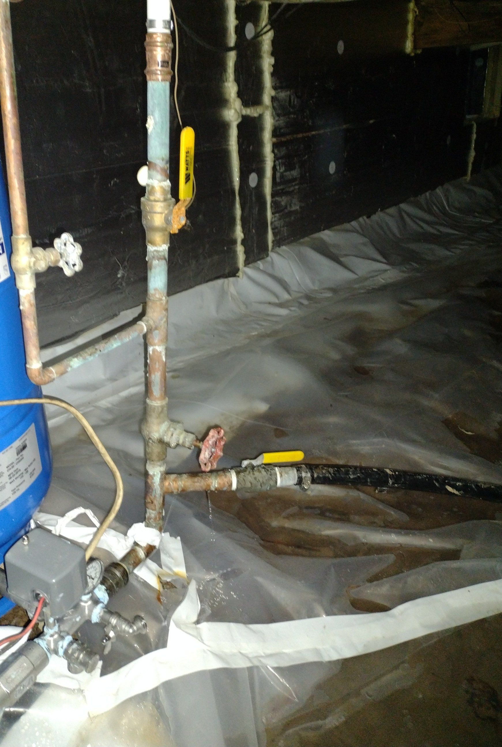 Before - Main Line from Well Tank Leak