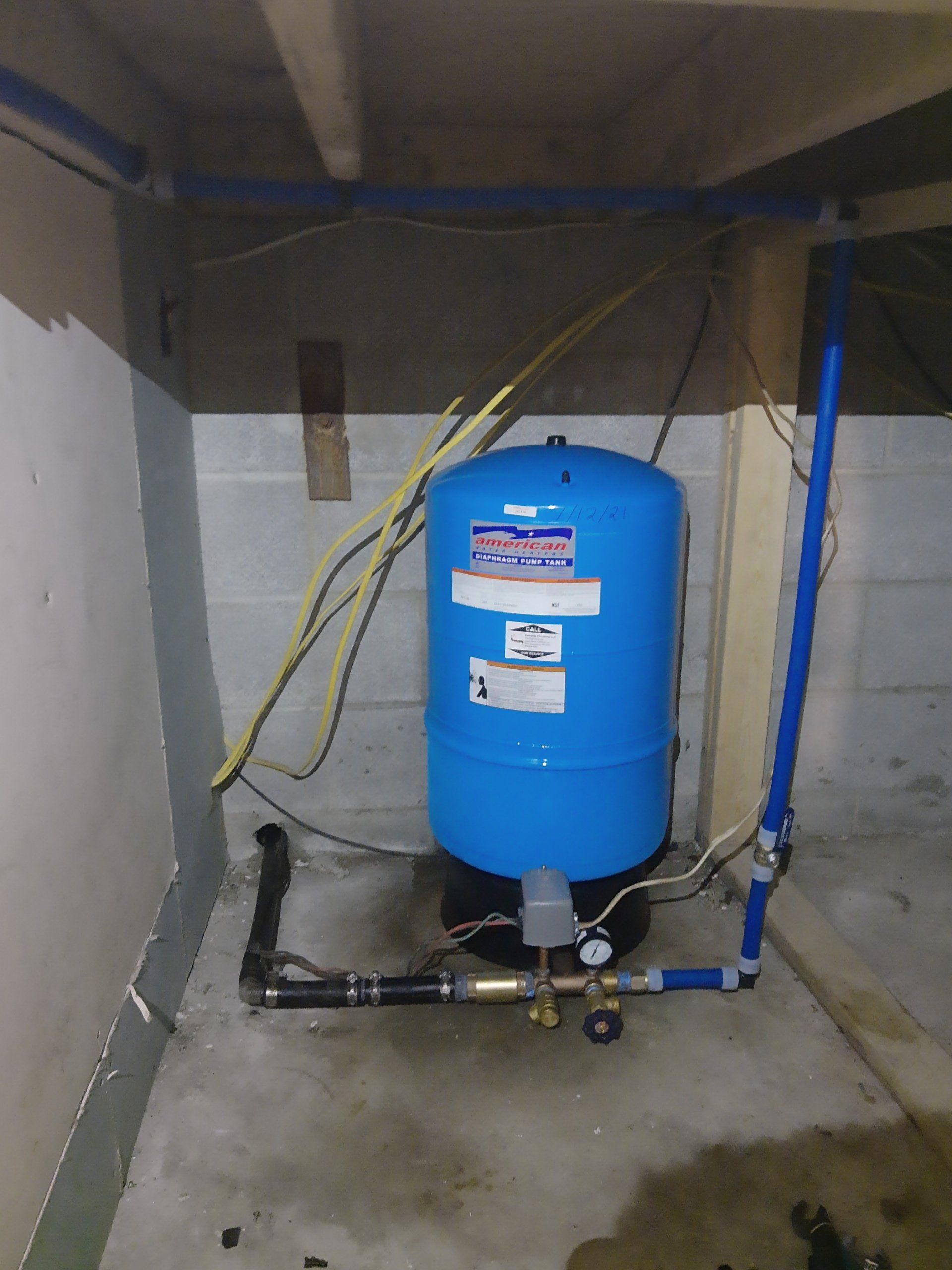 Replacement of Bladder Tank