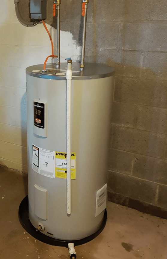 New 50 gallon electric water heater
