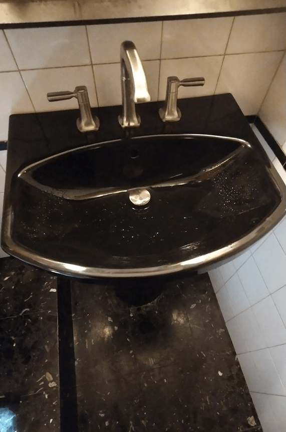 New Pedestal sink and faucet install