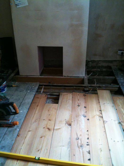 Laying bedroom floor