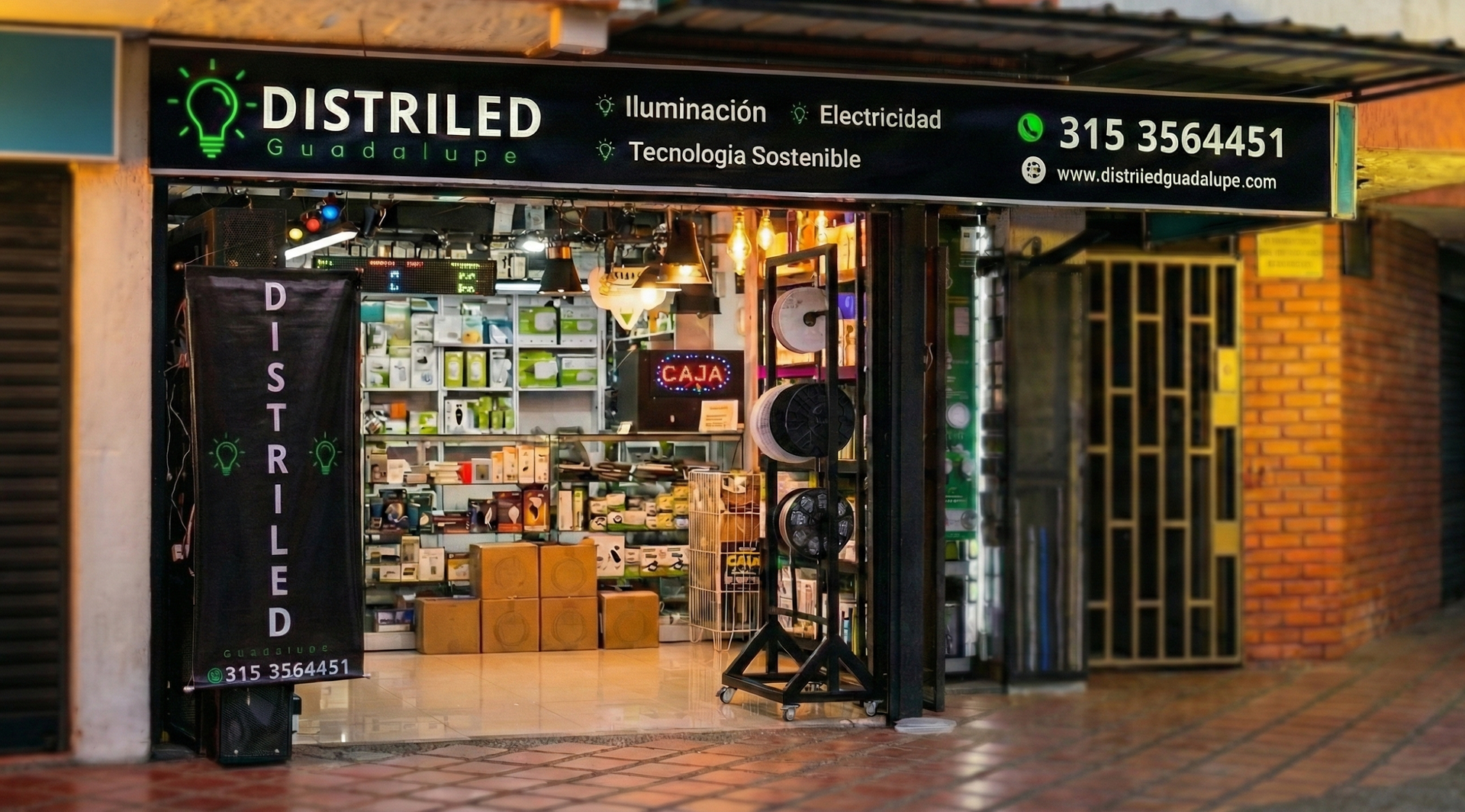 Exterior de una tienda, 