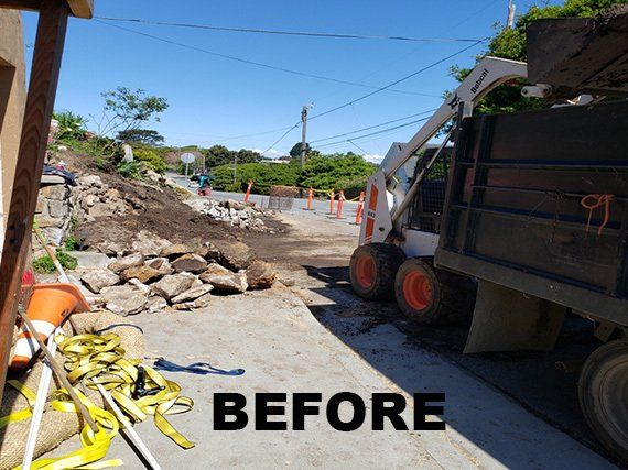 Before residential debris removal — Monterey, CA — Jasso's Hauling