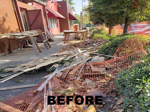 Before commercial debris removal — Monterey, CA — Jasso's Hauling