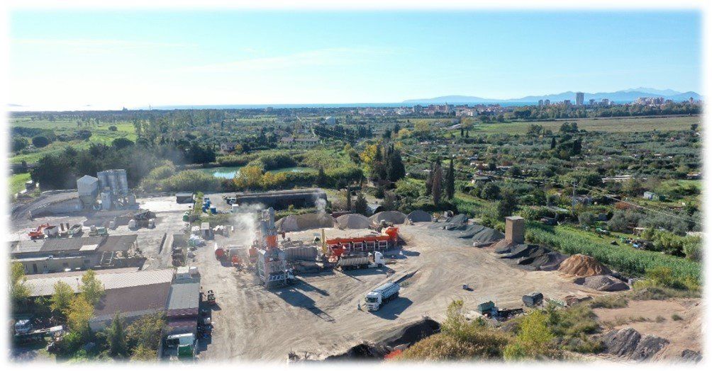Impianto di produzione conglomerati bituminosi a Follonica (GR)