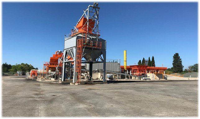 produzione conglomerati bituminosi zona Montalto di Castro