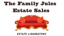 A logo for the family jules estate sales company.