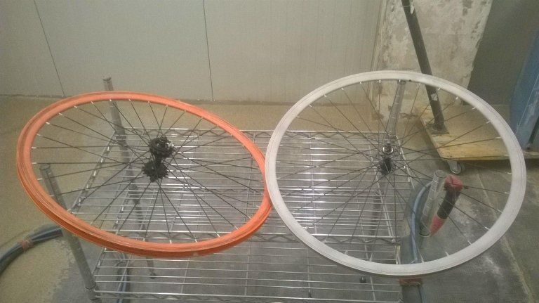 due ruote di una bicicletta