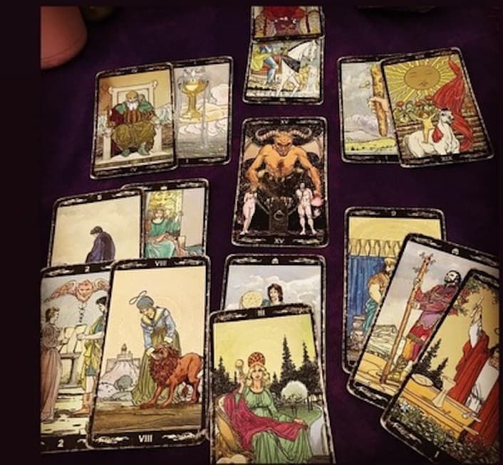 Tarot Cards Are Placed on A Table — Medium in Bakery Hill, VIC