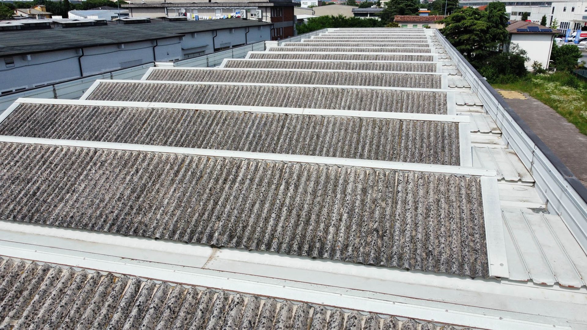 copertura con amianto prima